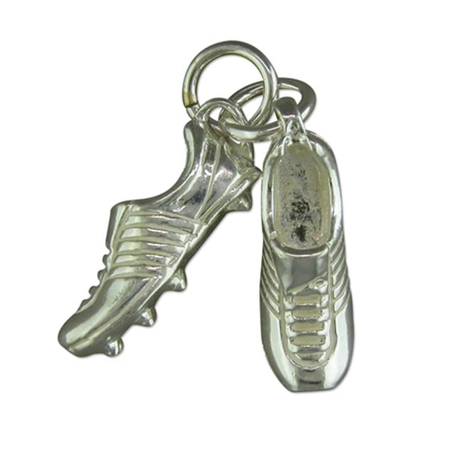 Buy Sterling Silver Football Boots Pendant by World of Jewellery