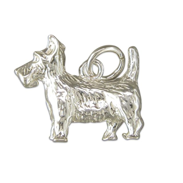 Buy Sterling Silver Scottie Dog Pendant by World of Jewellery