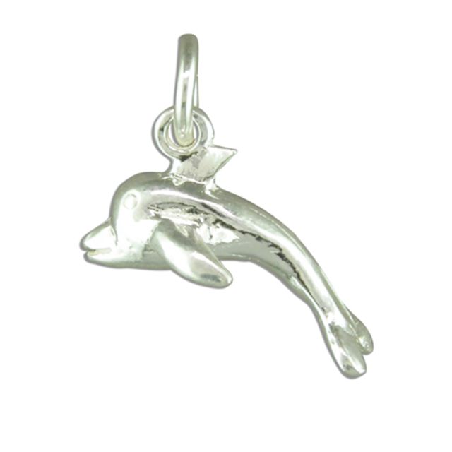 Buy Sterling Silver Dolphin Pendant by World of Jewellery