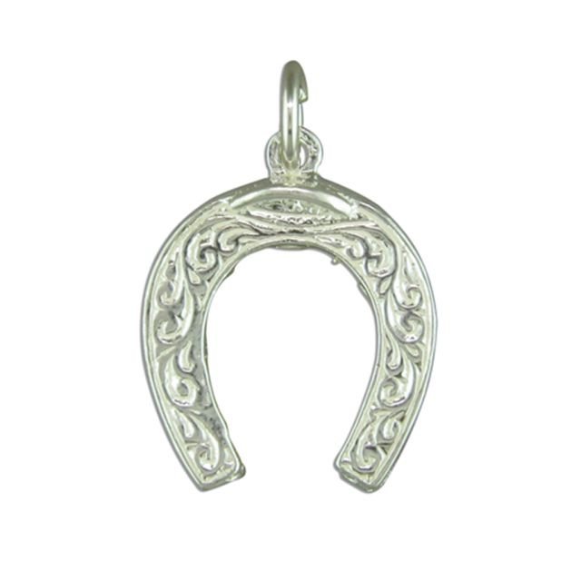 Buy Sterling Silver Horseshoe Pendant by World of Jewellery