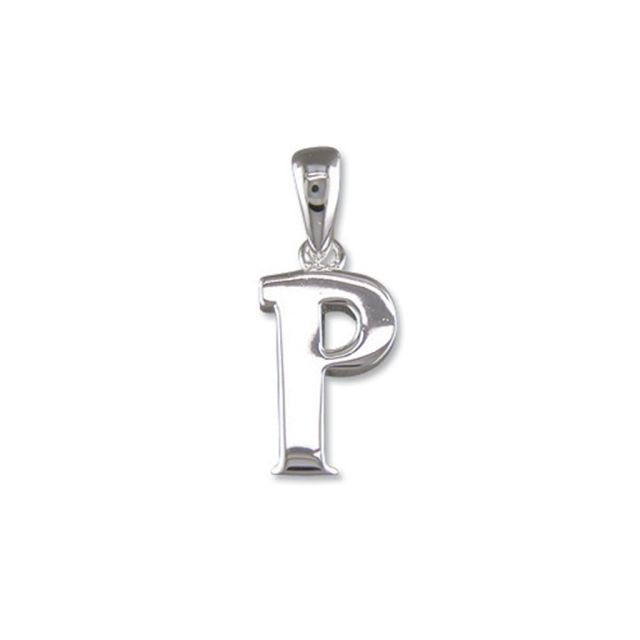 Buy Sterling Silver Initial P Pendant by World of Jewellery