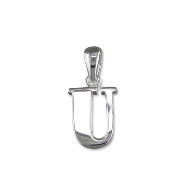 Buy Sterling Silver Initial U Pendant by World of Jewellery