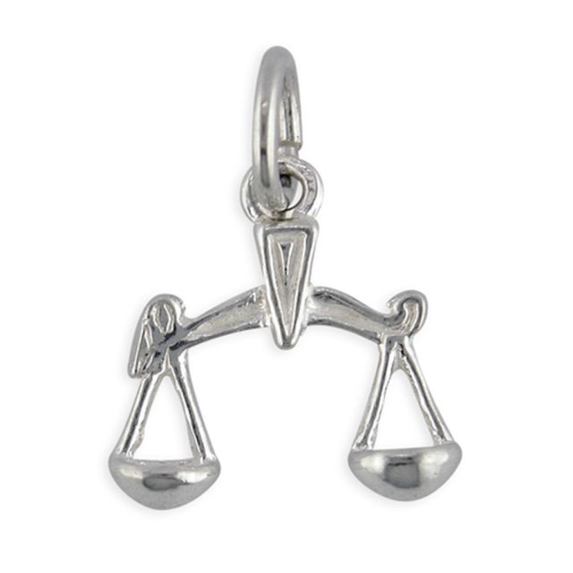 Buy Sterling Silver Zodiac Sign Libra Pendant by World of Jewellery