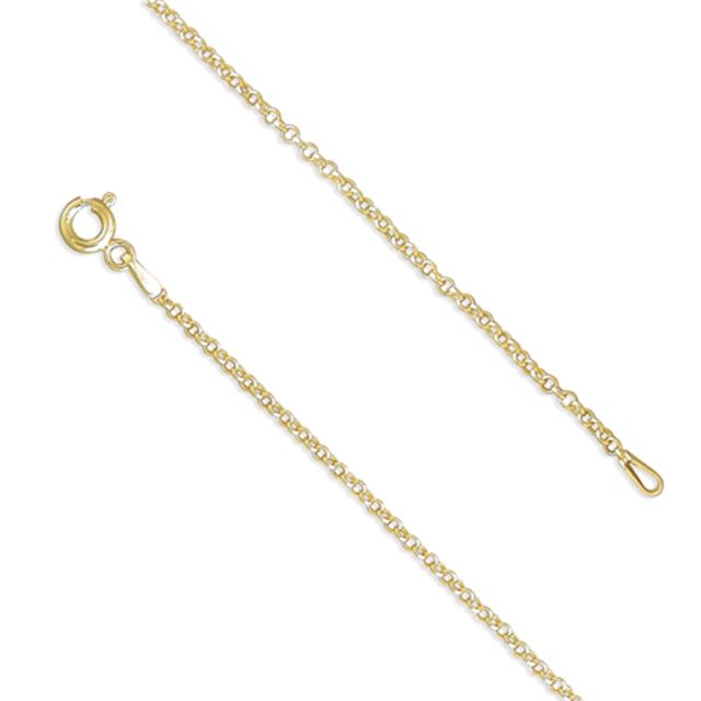 Buy 18K Gold Plated 16 Inch Belcher Chain by World of Jewellery