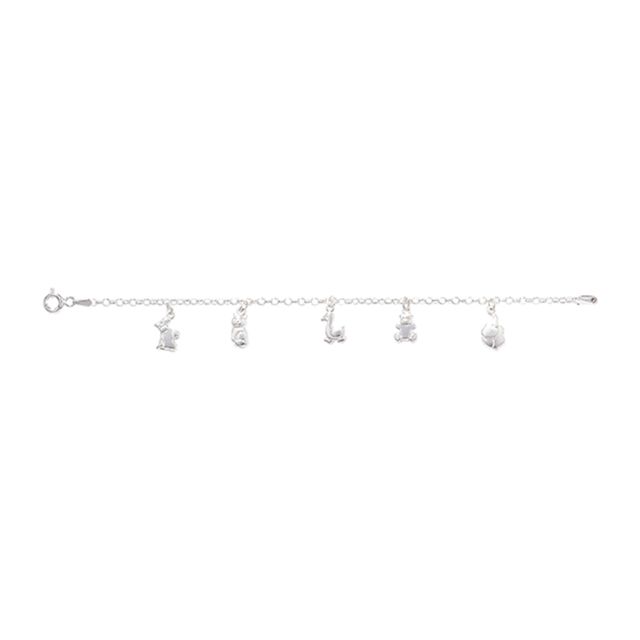 Buy Childrens Sterling Silver Animal Bracelet by World of Jewellery
