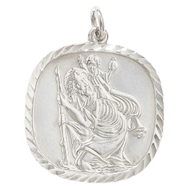 Buy Sterling Silver St Christopher Pendant by World of Jewellery