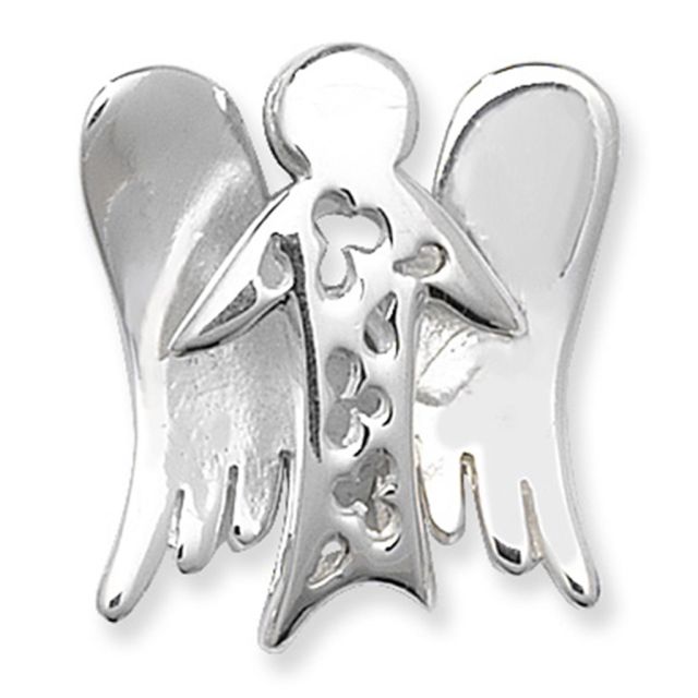 Buy Sterling Silver Plain Angel Pendant by World of Jewellery