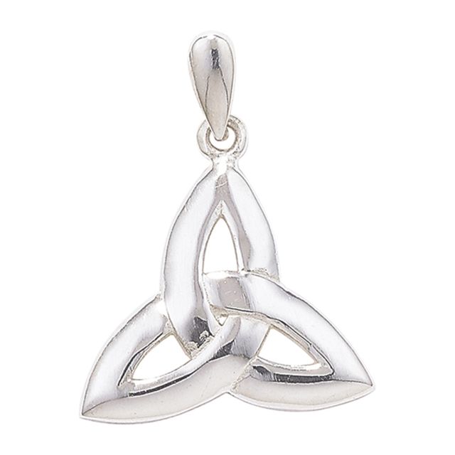 Buy Sterling Silver Plain Trinity Knot Pendant by World of Jewellery