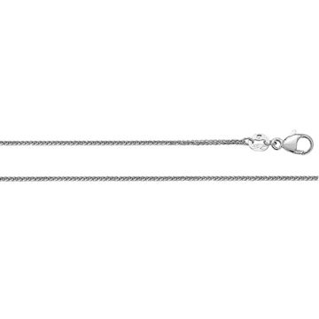 Boys 950 Solid Plain Platinum 1mm Spiga Wheat Chain Necklace 16 - 24 Inch