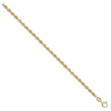 Girls 9ct Gold 3mm Rope Chain Necklace 16 - 30 Inch