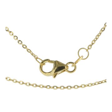 9ct Gold 1mm Diamond Cut Trace Chain Necklace 16 - 20 Inch