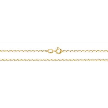 9ct Gold 1mm Rada Chain Necklace 16 - 20 Inch