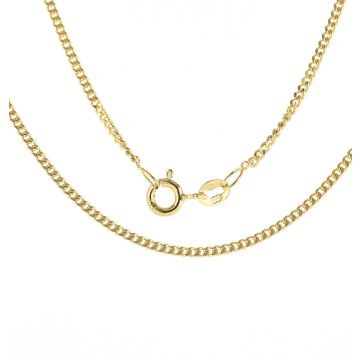 Girls 9ct Gold Close Curb Chain Necklace 16 - 24 Inch