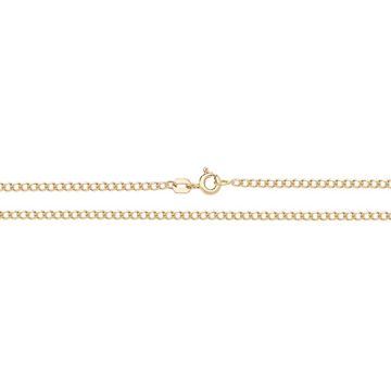 9ct Gold 2mm Flat Curb Chain Necklace 16 - 24 Inch