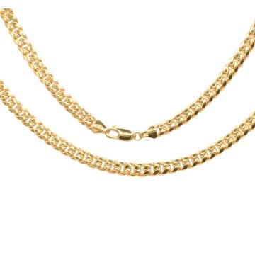 9ct Gold 5mm Semi Solid Cuban Curb Chain Necklace 18 - 30 Inch