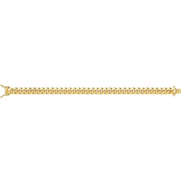 9ct Gold 8mm Solid Cuban Curb Chain Necklace 22 - 24 Inch
