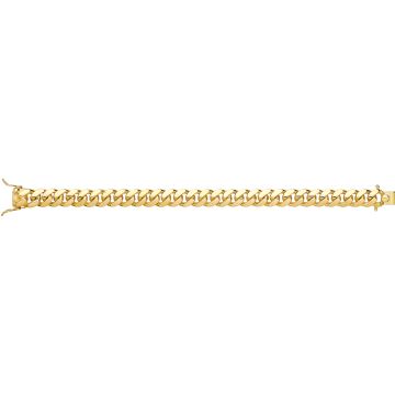 9ct Gold 10mm Solid Cuban Curb Chain Necklace 22 - 26 Inch