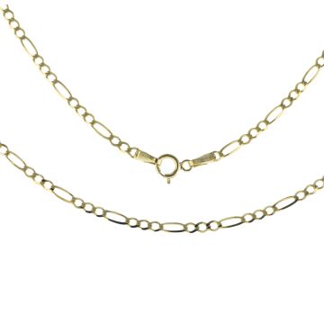 9ct Gold 2mm Figaro Chain Necklace 16 - 24 Inch