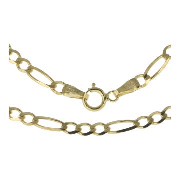 Girls 9ct Gold 2.8mm Figaro Chain Necklace 16 - 24 Inch