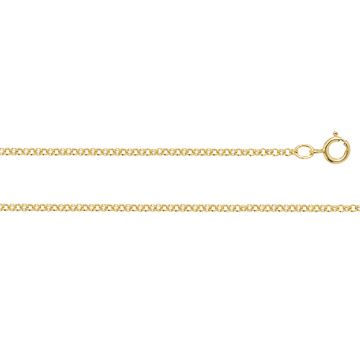 9ct Gold 1mm Round Belcher Chain Necklace 16 - 24 Inch