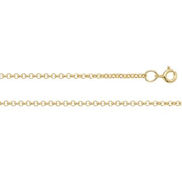 Mens 9ct Gold 2mm Round Belcher Chain Necklace 16 - 24 Inch