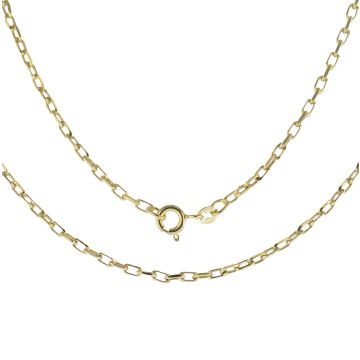Mens 9ct Gold 2mm Diamond Cut Belcher Chain Necklace 16 - 30 Inch