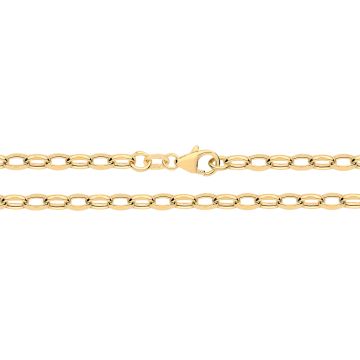Mens 9ct Gold 2mm Diamond Cut  Hollow Belcher Chain Necklace 16 - 24 Inch