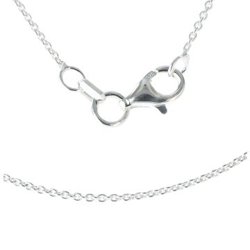 Sterling Silver 1mm Fine Round Rolo Chain Necklace 16 - 20 Inch