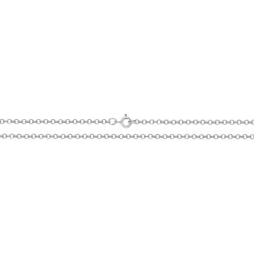 Sterling Silver 2mm Fine Round Belcher Chain Necklace 16 - 20 Inch