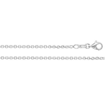 Sterling Silver 1mm Faceted Belcher Chain Necklace 16 - 24 Inch