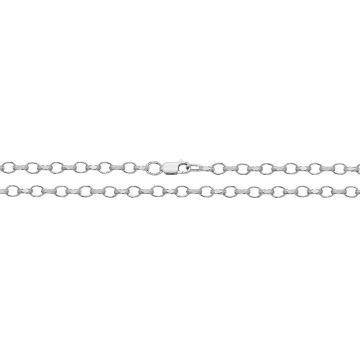 Sterling Silver Faceted Belcher 4mm Chain Necklace 18 - 30 Inch