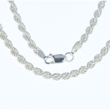 Boys Sterling Silver 4mm Rope Chain Necklace 18 - 30 Inch