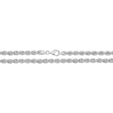 Boys Sterling Silver 5mm Rope Chain Necklace 18 - 30 Inch