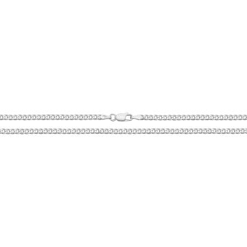 Girls Sterling Silver 3mm Light Curb Chain Necklace 16 - 30 Inch