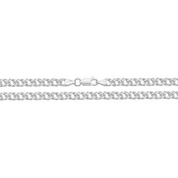 Girls Sterling Silver 6mm Double Curb Chain Necklace 18 - 30 Inch