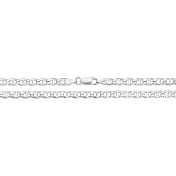 Mens Sterling Silver 5mm Anchor Chain Necklace 18 - 30 Inch