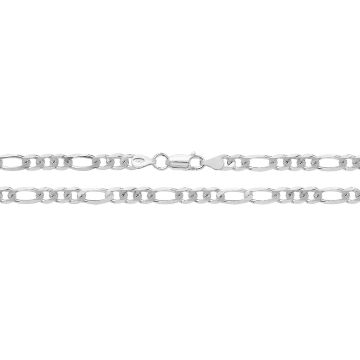 Sterling Silver 5mm Figaro Chain Necklace 16 - 30  Inch