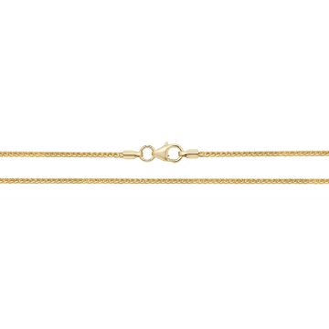 9ct Solid Gold Spiga Anklet Size 10 Inch For Women