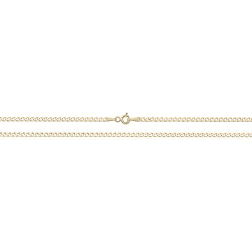 9ct Solid Gold 2mm Flat Bevelled Curb Anklet Size 10 Inch For Women